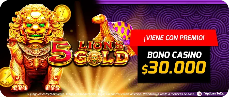 JUEGO TOP NOVIEMBRE 5 LIONS GOLD 