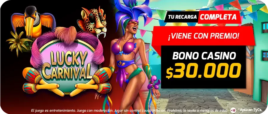 JUEGO TOP DEL MES LUCKY CARNIVAL