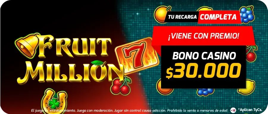 JUEGO TOP DEL MES FRUIT MILLION